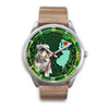 Lovely Miniature Schnauzer Dog New Jersey Christmas Special Wrist Watch