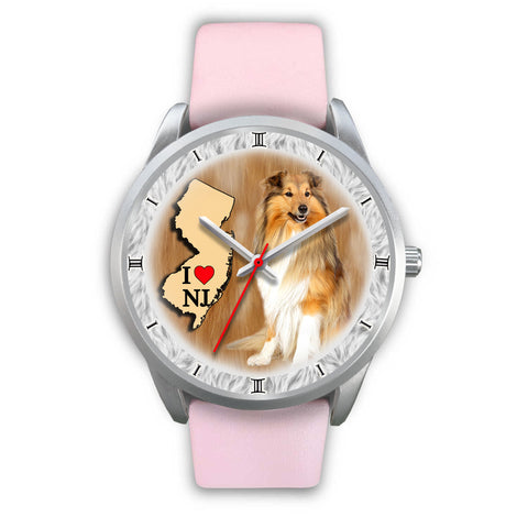 Graceful Shetland Sheepdog New Jersey Christmas Special Wrist Watch