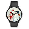 Brittany Dog Florida Christmas Special Wrist Watch