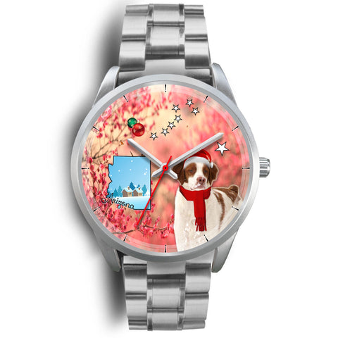 Brittany Dog Arizona Christmas Special Wrist Watch