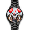 Bernese Mountain Dog Colorado Christmas Special Wrist Watch