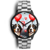 Bernese Mountain Dog Colorado Christmas Special Wrist Watch