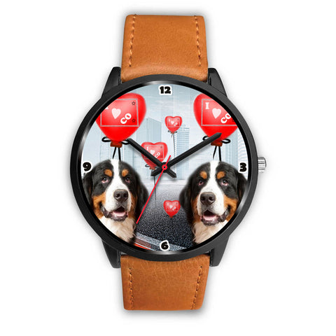 Bernese Mountain Dog Colorado Christmas Special Wrist Watch