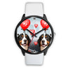 Bernese Mountain Dog Colorado Christmas Special Wrist Watch