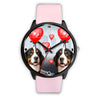 Bernese Mountain Dog Colorado Christmas Special Wrist Watch