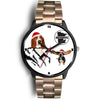 Basset Hound Dog Minnesota Christmas Special Wrist Watch