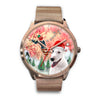 Bull Terrier Florida Christmas Special Golden Wrist Watch