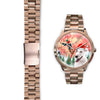 Bull Terrier Florida Christmas Special Golden Wrist Watch
