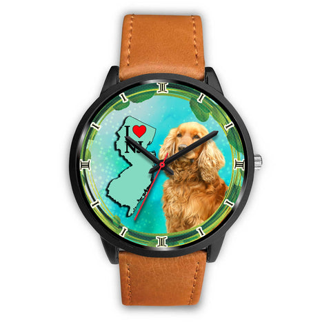 English Cocker Spaniel Dog New Jersey Christmas Special Wrist Watch
