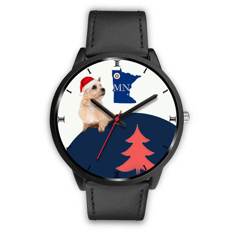 Norwich Terrier Minnesota Christmas Special Wrist Watch