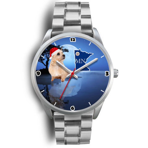 Cute Norwich Terrier Minnesota Christmas Special Wrist Watch