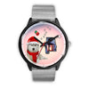 Cute Siberian Husky Alabama Christmas Special Wrist Watch