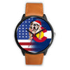 Bulldog Dog Colorado Christmas Special Wrist Watch
