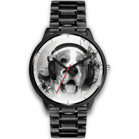 Beagle With Headphone Christmas Special Wrist Watch