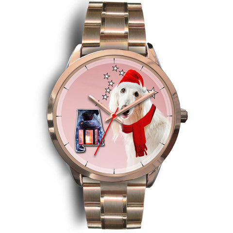 Afghan Hound Alabama Christmas Special Wrist Watch