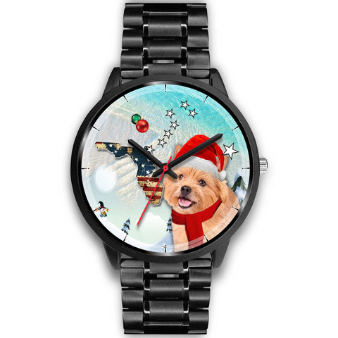 Norwich Terrier Florida Christmas Special Wrist Watch