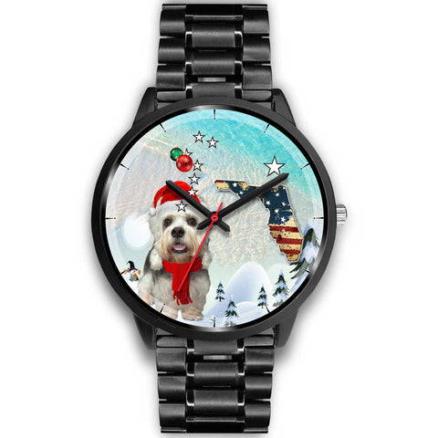 Dandie Dinmont Terrier Florida Christmas Special Wrist Watch