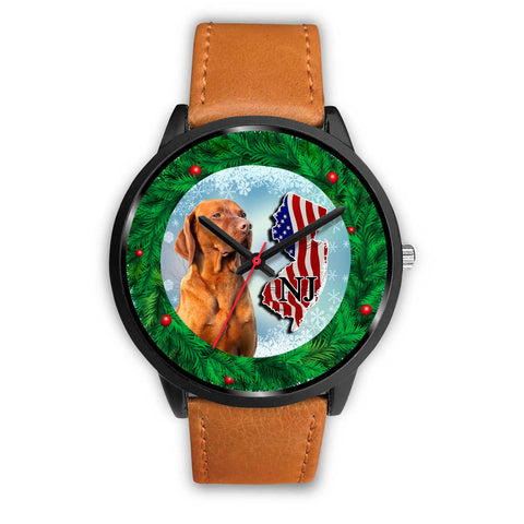 Vizsla Dog New Jersey Christmas Special Wrist Watch