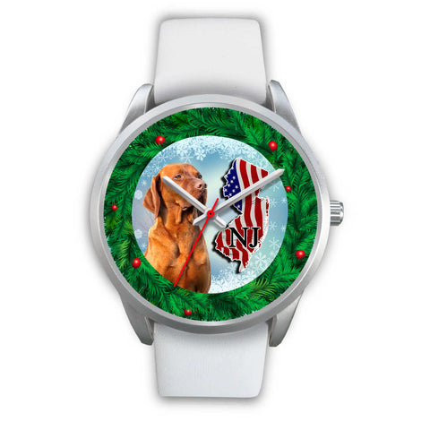 Lovely Vizsla Dog New Jersey Christmas Special Wrist Watch