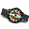 Basset Hound Dog Vector New Jersey Christmas Special Wrist Watch