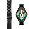 Basset Hound Dog Vector New Jersey Christmas Special Wrist Watch