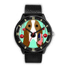 Basset Hound Dog Vector New Jersey Christmas Special Wrist Watch