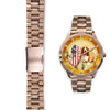 Basset Hound New Jersey Christmas Special Rose Gold Wrist Watch