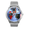 Black Labrador Retriever Alabama Christmas Special Wrist Watch