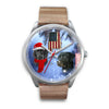 Black Labrador Retriever Alabama Christmas Special Wrist Watch
