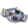 Black Labrador Retriever Alabama Christmas Special Wrist Watch
