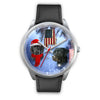 Black Labrador Retriever Alabama Christmas Special Wrist Watch