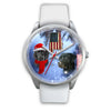Black Labrador Retriever Alabama Christmas Special Wrist Watch