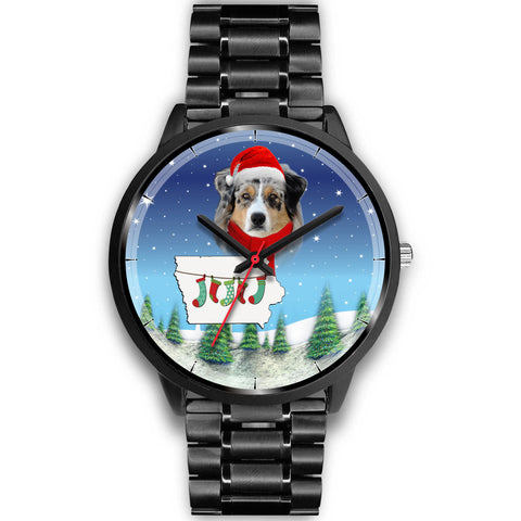 Australian Shepherd Iowa Christmas Special Wrist Watch