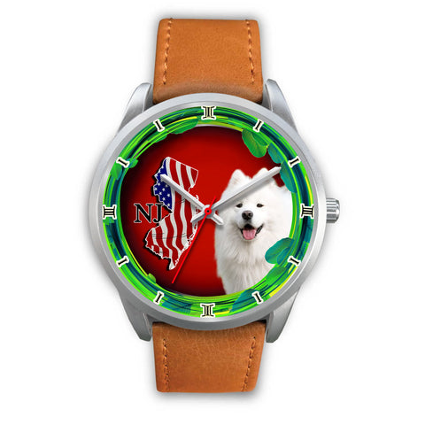 Samoyed Dog New Jersey Christmas Special Wrist Watch