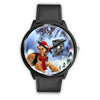 Airedale Terrier Indiana Christmas Special Wrist Watch
