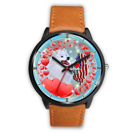 American Eskimo Dog New Jersey Christmas Special Wrist Watch