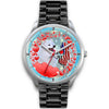 Laughing American Eskimo Dog New Jersey Christmas Special Wrist Watch