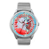 Laughing American Eskimo Dog New Jersey Christmas Special Wrist Watch