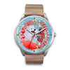 Laughing American Eskimo Dog New Jersey Christmas Special Wrist Watch