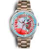 Laughing American Eskimo Dog New Jersey Christmas Special Wrist Watch