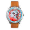 Laughing American Eskimo Dog New Jersey Christmas Special Wrist Watch