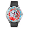 Laughing American Eskimo Dog New Jersey Christmas Special Wrist Watch