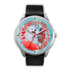 Laughing American Eskimo Dog New Jersey Christmas Special Wrist Watch