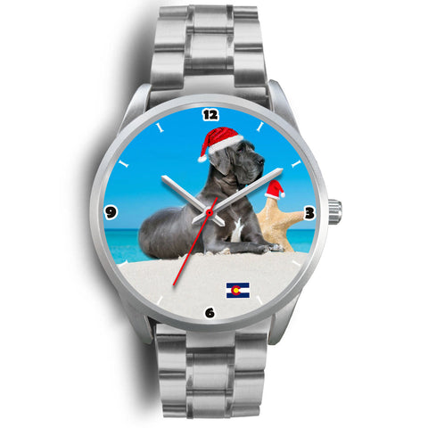 Great Dane Dog Colorado Christmas Special Wrist Watch