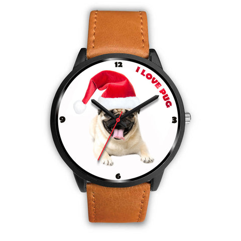 Cute Pug Dog Christmas Special Wrist Watch