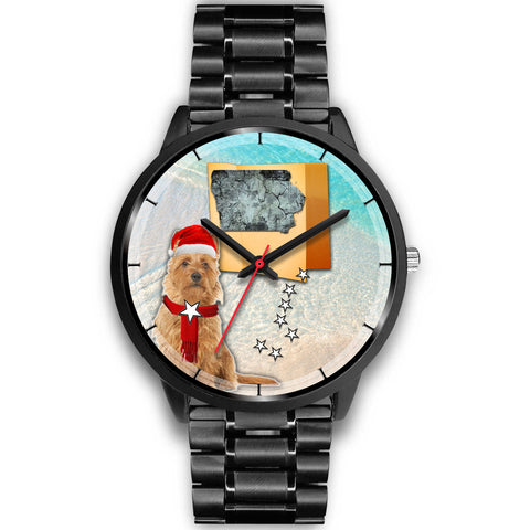 Australian Terrier Iowa Christmas Special Wrist Watch