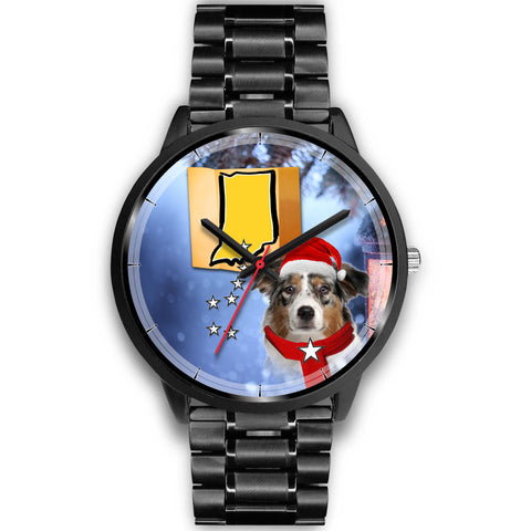 Australian Shepherd Indiana Christmas Special Wrist Watch