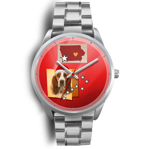 Basset Hound Iowa Christmas Special Wrist Watch