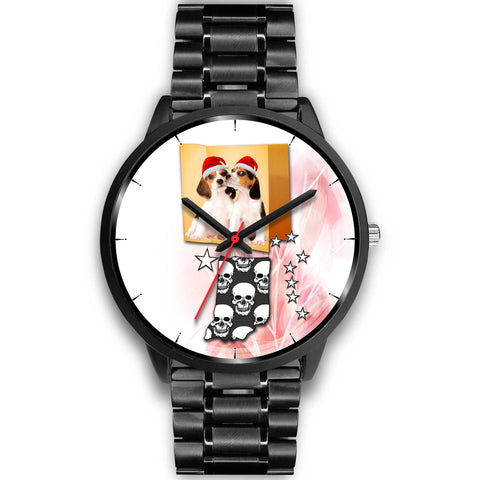 Cute Beagle Indiana Christmas Special Wrist Watch