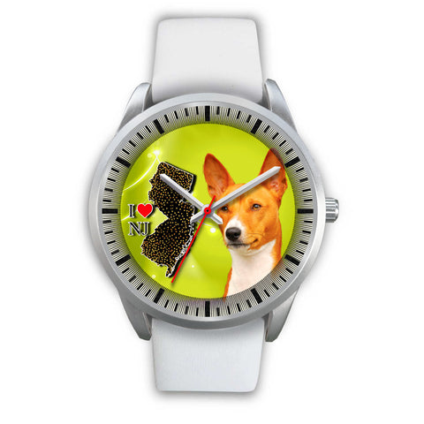 Cute Basenji Dog New Jersey Christmas Special Wrist Watch